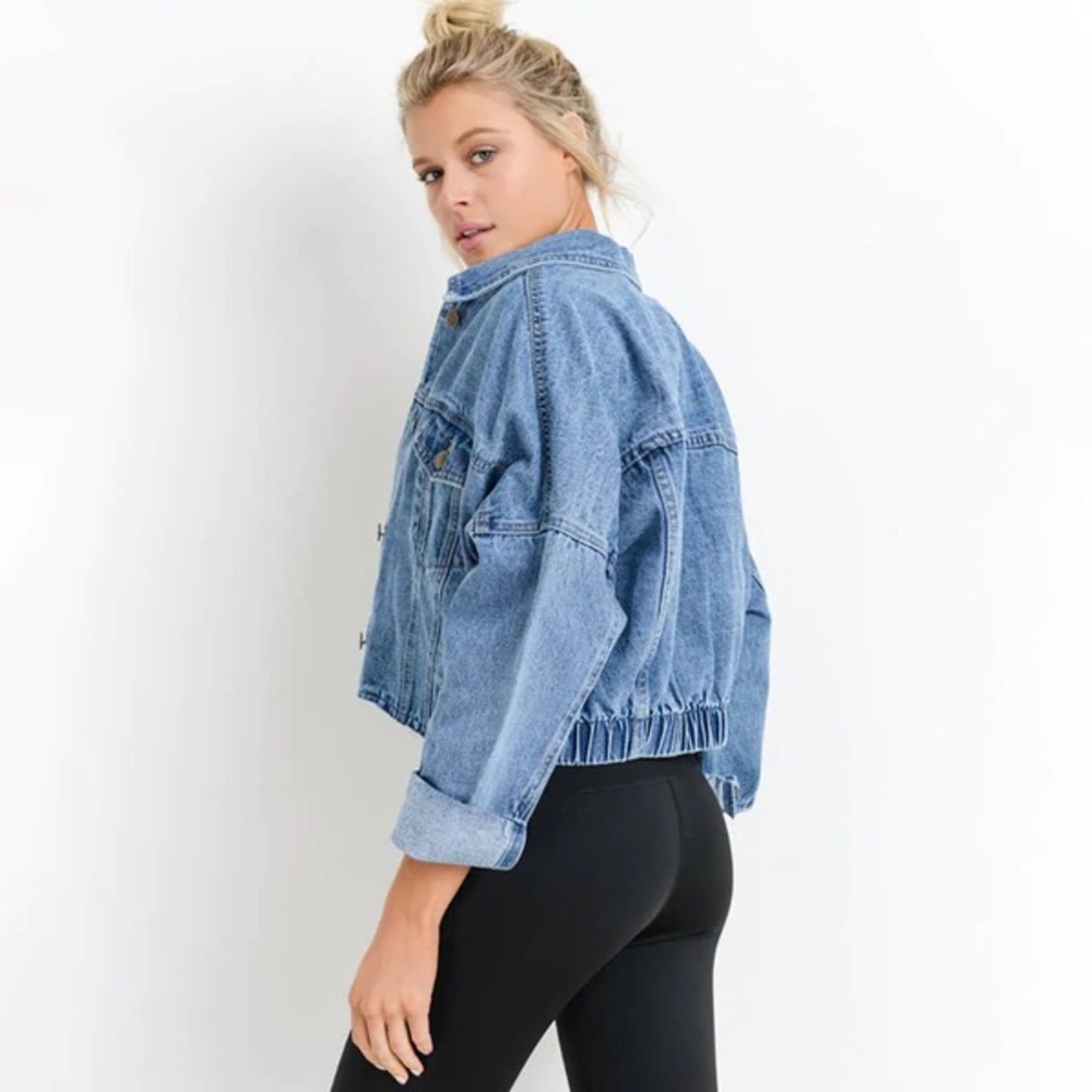 Mono B Crop Denim Jacket